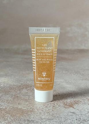 Sisley - buff and wash facial gel, gel nettoyant gommant - гель-скраб для обличчя, 10 ml
