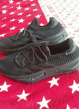 Adidas nmd s1 core black кросівки раз одіті