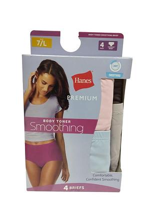 Набір жіночих безшових трусиків hanes® преміум-класу, що розгладжують, 4 шт, розмір l