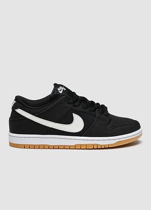 Кроссовки nike sb dunk low pro black gum