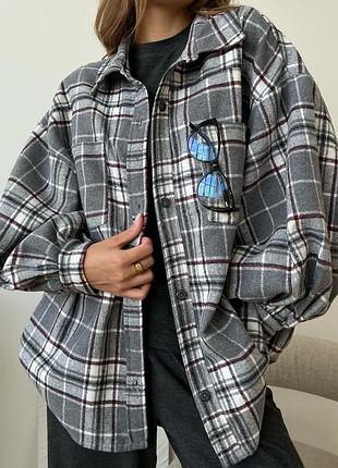 Сорочка тепла картата