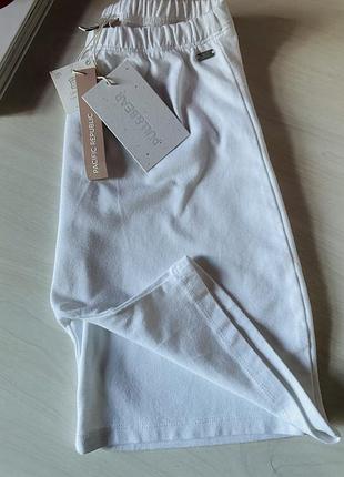 Велосіпедки лосіни легінси білі короткі