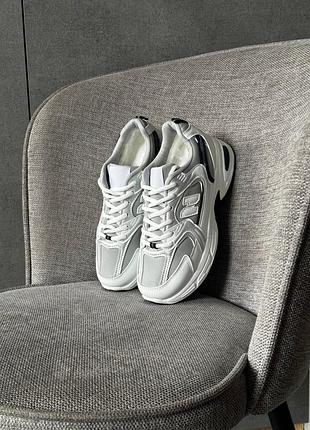 Кроссовки женские белые из эко кожи осенние весенние зимние теплые