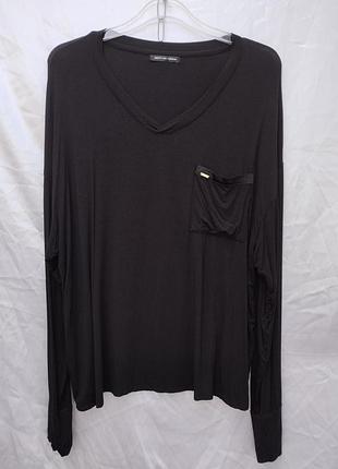 Лонгслив pretty you london, унисекс, молодежный, большой размер, вискоза, эластан, демисезон.