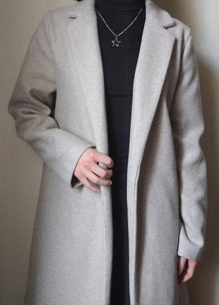 Пальто женское бежевое zara осеннее