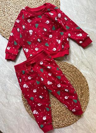 Новорічний костюм на флісі 80 см 9-12 місяців