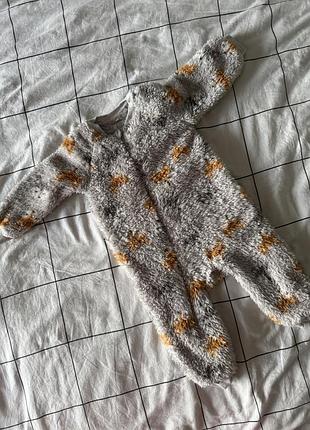 Теплий флісовий ромпер cool club 80