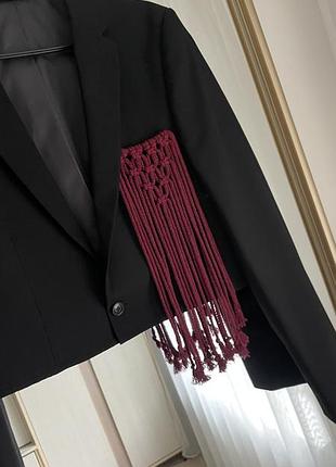 Макраме брошка