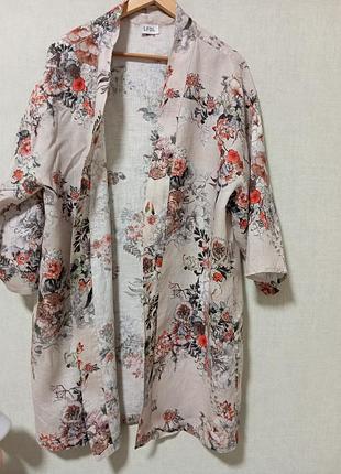 Накидка, кардиган, халат, льон