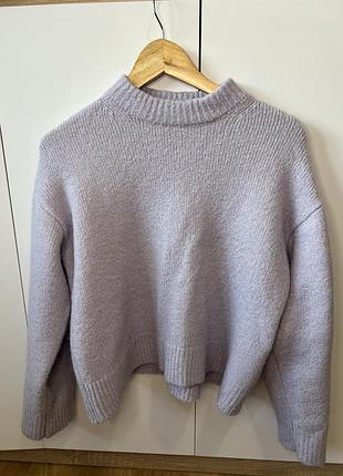 Бузковий светр zara / теплий светр / светр жіночий