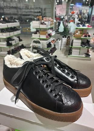 💛ортопедичні зимові кеди тедді, натуральна шкіра, розмір 41