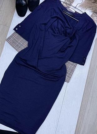 Нова шерстяна сукня l плаття приталене міді плаття з шерсті тепла сукня