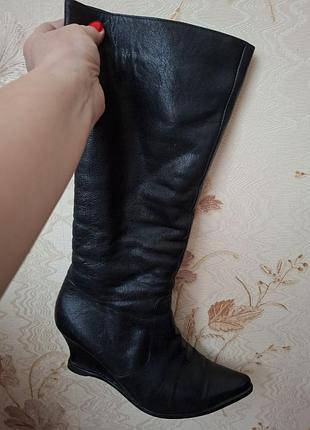 Шкіряні зимові чоботи на хутрі