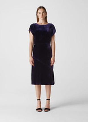 Бархатное платье с шелком