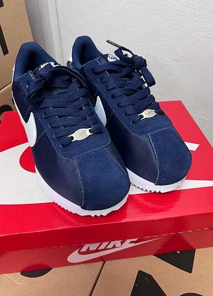 Кроссовки nike cortez blue white🤎