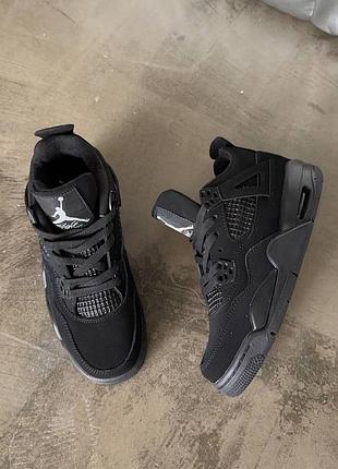 Кросівки nike air jordan retro 4 black
