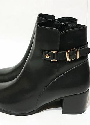 Жіночі шкіряні демісезонні черевики cortefiel 40 41 шкіра демі