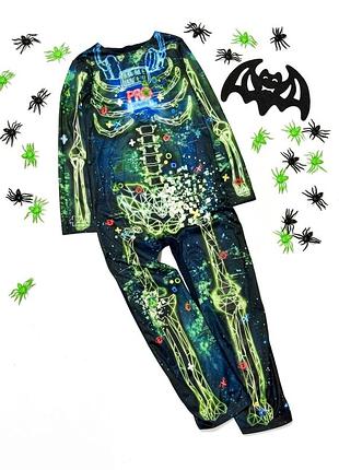 Карнавальный комбинезон, костюм скелет на halloween george 5-6 лет