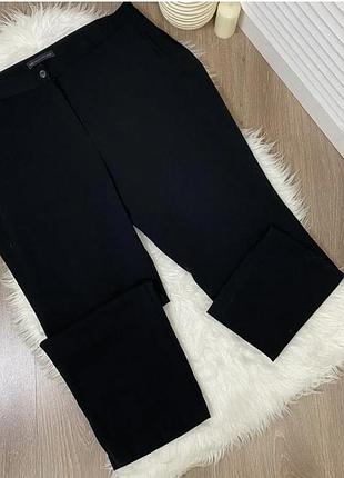 Чорні класичні штани прямі жіночі брюки