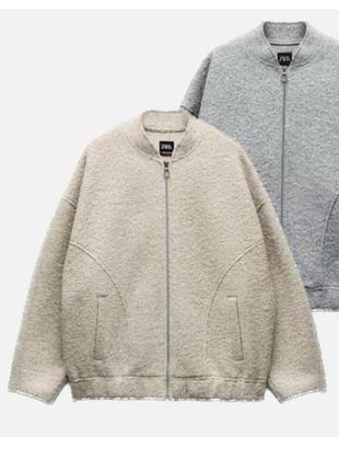 Бомбер теплый zara