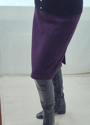 Шерстяное платье миди