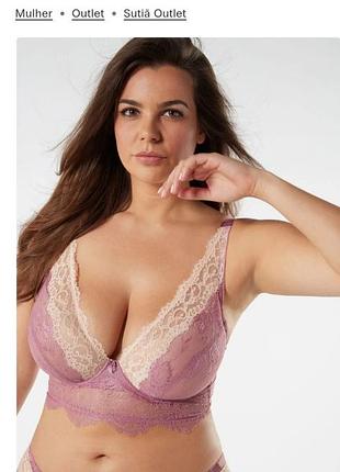 Кружевной бюстгальтер intimissimi размер 80е-85е бюст бюстье бра бралет лиф лифчик балконет