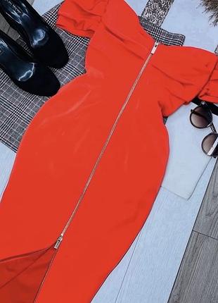 Вечірня сукня house of cb xs  плаття міді коктейльна сукня футляр бандаж не плаття з відкритими плечима святкова сукня