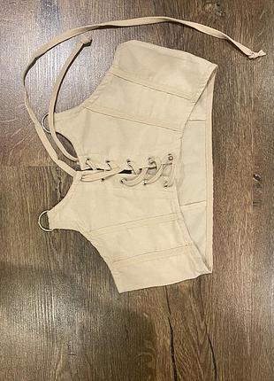 Довга сорочка з корсетом