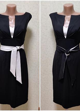 Эффектное платье с двусторонним поясом