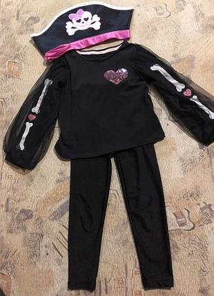 Карнавальный костюм скелет для девочки