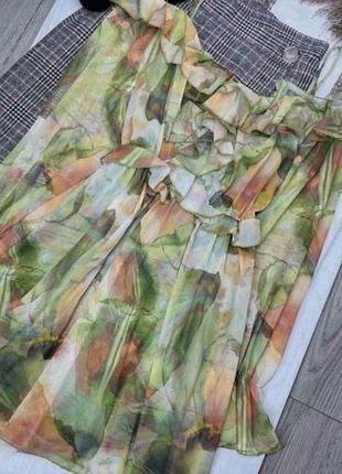 Нова коротка сукня zara s плаття приталене коротке плаття  фатинова сукня з відкритими плечами