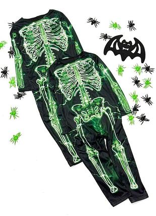 Карнавальный комбинезон, костюм скелета, зомби на halloween f&amp;f 2-3 года