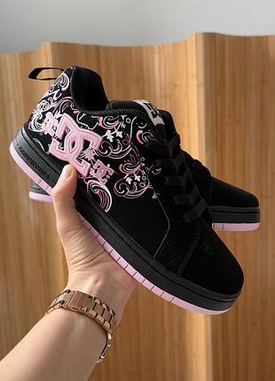 Кроссовки dc court graffik black pink sabbath