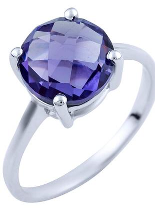 Серебряное кольцо proba с александритом, вес изделия 2,55 гр (1825518) 17.5 размер