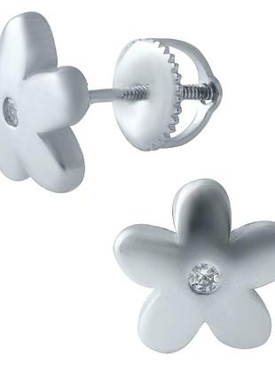 Серебряные серьги proba с фианитами (1913925)