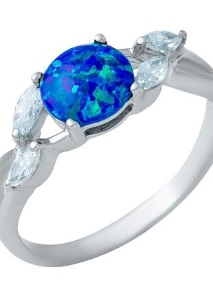 Серебряное кольцо proba с опалом 0.675ct, вес изделия 2,22 гр (1948323) 18 размер