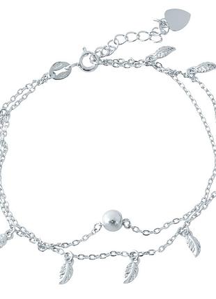 Срібний браслет на ногу proba з без каменів, вага виробу 3,46 гр (1952900) 2326 розмір