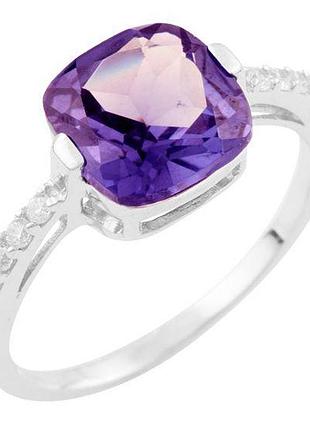 Серебряное кольцо proba с александритом, вес изделия 2,67 гр (1633649) 17 размер