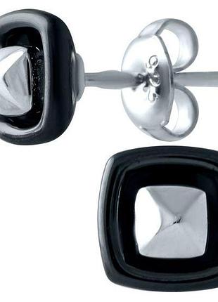 Срібні сережки proba з керамікою (1908303)