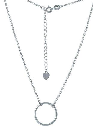 Серебряное колье proba с без камней, вес изделия 2,42 гр (2005612) 350400 размер
