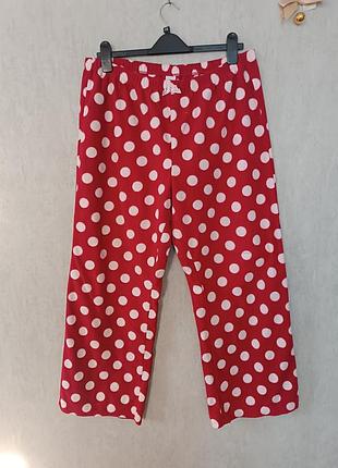 Теплі флісові штани для дому піжама р.18