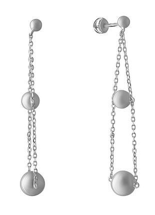 Срібні сережки proba без каменів (2067634)