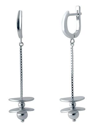 Серебряные серьги proba без камней (2035251)