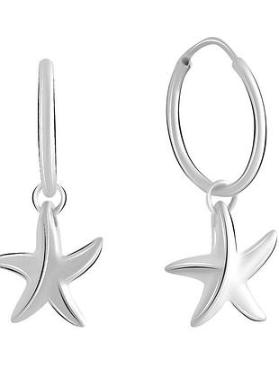 Серебряные серьги proba без камней (2073826)