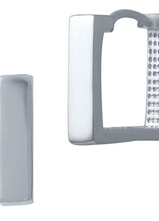 Срібні сережки proba без каменів (2029823)