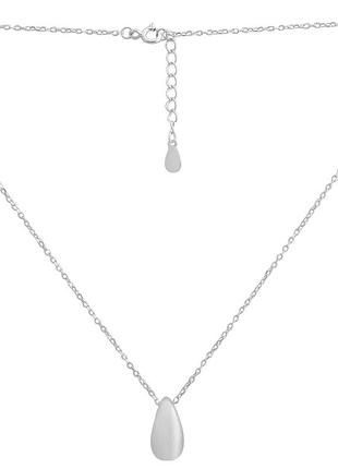 Серебряное колье proba с без камней, вес изделия 3,04 гр (2184805) 450500 размер