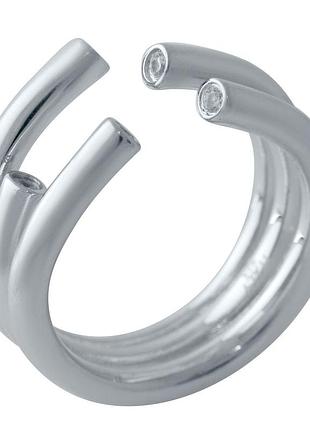 Срібне кільце proba з без каменів, вага виробу 7,76 г (2029465) 17.5 розмір