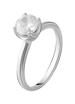 Срібне кільце proba з фіанітами, вага виробу 2,8 г (2055747) 17 розмір