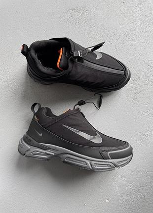 👟 кроссовки nike zoom pulse cordura black grey winter fur / наляжка bs👟