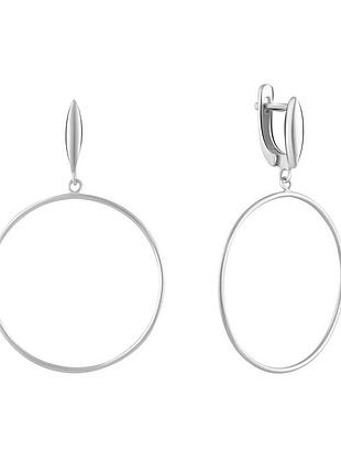 Серебряные серьги proba без камней (2069072)